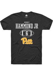 Rodney Hammond Jr. Black Pitt Panthers NIL Sport Icon Short Sleeve T Shirt