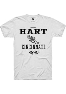 Robert Hart  Cincinnati Bearcats White Rally NIL Sport Icon Short Sleeve T Shirt