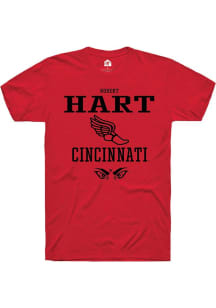 Robert Hart  Cincinnati Bearcats Red Rally NIL Sport Icon Short Sleeve T Shirt