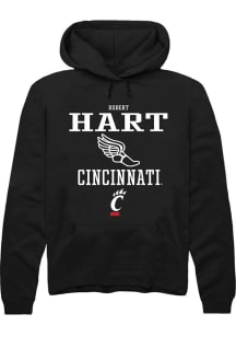 Robert Hart  Rally Cincinnati Bearcats Mens Black NIL Sport Icon Long Sleeve Hoodie