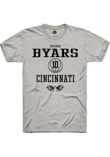 Brianna Byars Ash Cincinnati Bearcats NIL Sport Icon Short Sleeve T Shirt