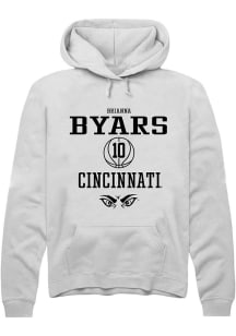 Brianna Byars  Rally Cincinnati Bearcats Mens White NIL Sport Icon Long Sleeve Hoodie