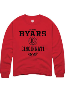 Brianna Byars  Rally Cincinnati Bearcats Mens Red NIL Sport Icon Long Sleeve Crew Sweatshirt