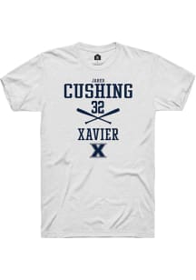 Jared Cushing  Xavier Musketeers White Rally NIL Sport Icon Short Sleeve T Shirt