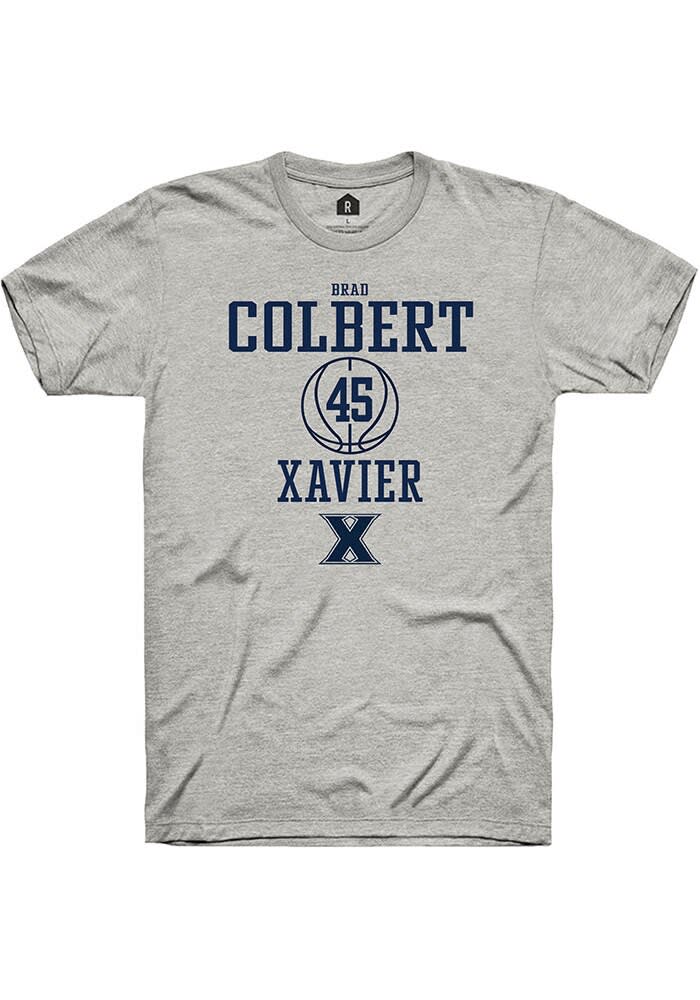 Brad Colbert  Xavier Musketeers Ash Rally NIL Sport Icon Short Sleeve T Shirt