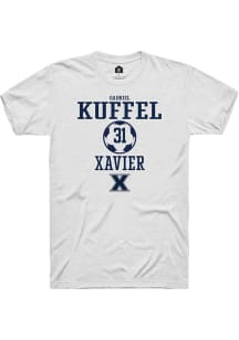 Gabriel Kuffel  Xavier Musketeers White Rally NIL Sport Icon Short Sleeve T Shirt