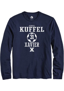 Gabriel Kuffel  Xavier Musketeers Navy Blue Rally NIL Sport Icon Long Sleeve T Shirt