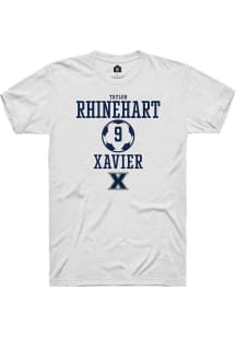 Taylor Rhinehart  Xavier Musketeers White Rally NIL Sport Icon Short Sleeve T Shirt