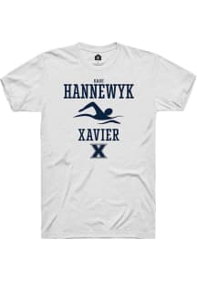 Gage Hannewyk  Xavier Musketeers White Rally NIL Sport Icon Short Sleeve T Shirt