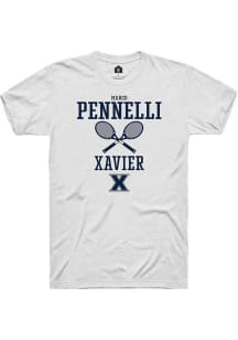 Marco Pennelli  Xavier Musketeers White Rally NIL Sport Icon Short Sleeve T Shirt