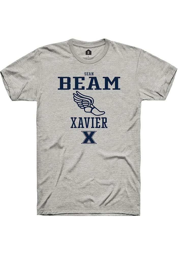 Sean Beam  Xavier Musketeers Ash Rally NIL Sport Icon Short Sleeve T Shirt