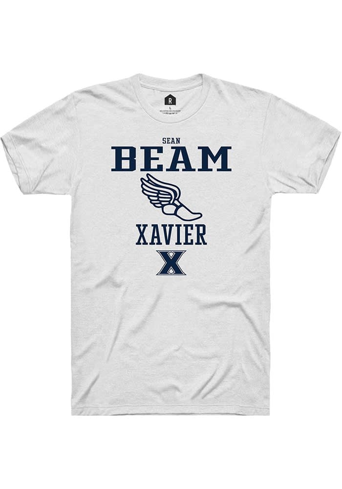 Sean Beam  Xavier Musketeers White Rally NIL Sport Icon Short Sleeve T Shirt