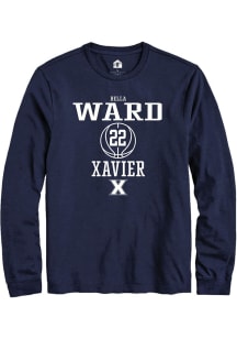 Bella Ward  Xavier Musketeers Navy Blue Rally NIL Sport Icon Long Sleeve T Shirt