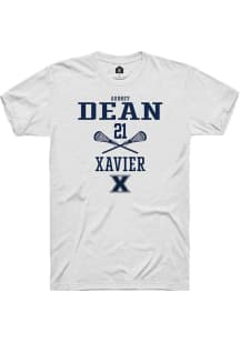 Aubrey Dean  Xavier Musketeers White Rally NIL Sport Icon Short Sleeve T Shirt