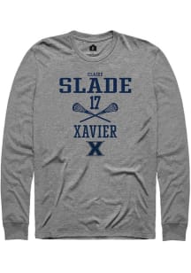 Claire Slade  Xavier Musketeers Graphite Rally NIL Sport Icon Long Sleeve T Shirt