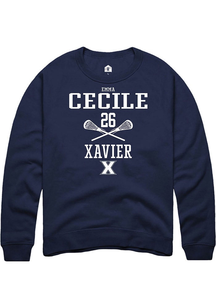 Emma Cecile Xavier Musketeers NIL Sport Icon Sweatshirt - Navy Blue