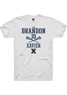 Jada Brandon  Xavier Musketeers White Rally NIL Sport Icon Short Sleeve T Shirt