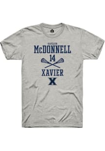 Katelyn McDonnell  Xavier Musketeers Ash Rally NIL Sport Icon Short Sleeve T Shirt