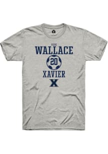 Izzie Wallace  Xavier Musketeers Ash Rally NIL Sport Icon Short Sleeve T Shirt