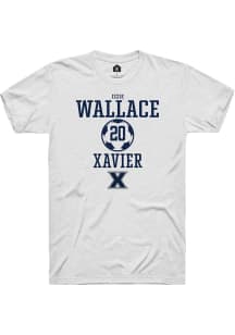 Izzie Wallace  Xavier Musketeers White Rally NIL Sport Icon Short Sleeve T Shirt