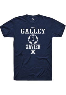 Maria Galley  Xavier Musketeers Navy Blue Rally NIL Sport Icon Short Sleeve T Shirt