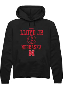 Ramel Lloyd Jr.  Rally Nebraska Cornhuskers Mens Black NIL Sport Icon Long Sleeve Hoodie