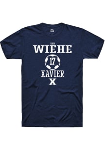 Sam Wiehe  Xavier Musketeers Navy Blue Rally NIL Sport Icon Short Sleeve T Shirt