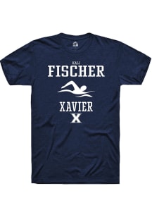 Kali Fischer  Xavier Musketeers Navy Blue Rally NIL Sport Icon Short Sleeve T Shirt