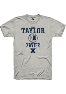 Anna Taylor  Xavier Musketeers Ash Rally NIL Sport Icon Short Sleeve T Shirt