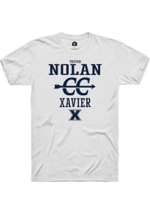 Trevor Nolan  Xavier Musketeers White Rally NIL Sport Icon Short Sleeve T Shirt