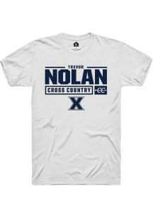 Trevor Nolan  Xavier Musketeers White Rally NIL Stacked Box Short Sleeve T Shirt