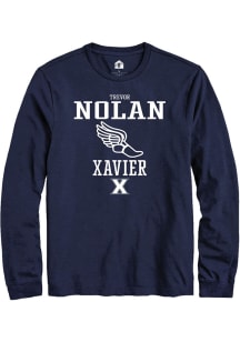 Trevor Nolan  Xavier Musketeers Navy Blue Rally NIL Sport Icon Track Long Sleeve T Shirt