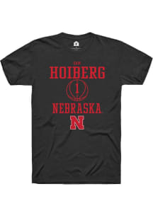 Samuel Hoiberg Black Nebraska Cornhuskers NIL Sport Icon Short Sleeve T Shirt