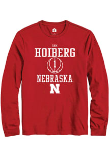 Samuel Hoiberg Rally Mens Red Nebraska Cornhuskers NIL Sport Icon Tee