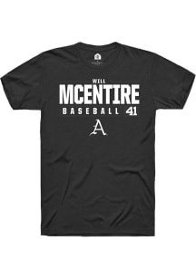 Will McEntire  Arkansas Razorbacks Black Rally NIL Stacked Box Short Sleeve T Shirt