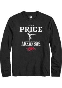 Frankie Price  Arkansas Razorbacks Black Rally NIL Sport Icon Long Sleeve T Shirt