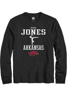 Maddie Jones  Arkansas Razorbacks Black Rally NIL Sport Icon Long Sleeve T Shirt