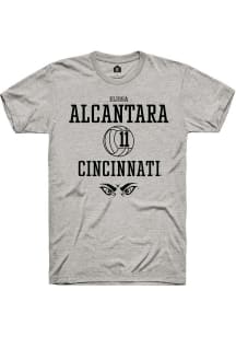 Elissa Alcantara  Cincinnati Bearcats Ash Rally NIL Sport Icon Short Sleeve T Shirt