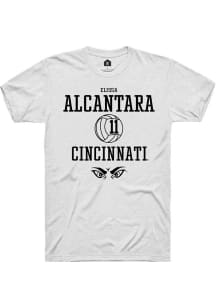 Elissa Alcantara  Cincinnati Bearcats White Rally NIL Sport Icon Short Sleeve T Shirt