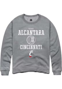 Elissa Alcantara  Rally Cincinnati Bearcats Mens Graphite NIL Sport Icon Long Sleeve Crew Sweats..