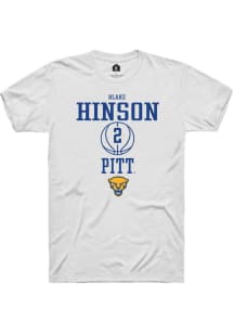 Blake Hinson  Pitt Panthers White Rally NIL Sport Icon Short Sleeve T Shirt