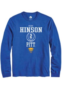 Blake Hinson  Pitt Panthers Blue Rally NIL Sport Icon Long Sleeve T Shirt