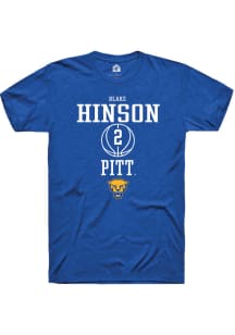 Blake Hinson  Pitt Panthers Blue Rally NIL Sport Icon Short Sleeve T Shirt