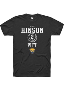 Blake Hinson  Pitt Panthers Black Rally NIL Sport Icon Short Sleeve T Shirt