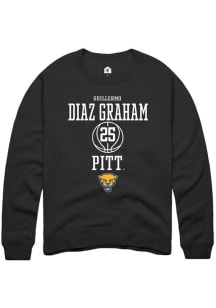 Guillermo Diaz Graham Rally Mens Black Pitt Panthers NIL Sport Icon Crew Sweatshirt