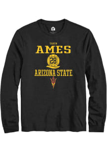 Taryn Ames  Arizona State Sun Devils Black Rally NIL Sport Icon Long Sleeve T Shirt