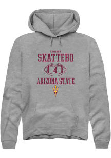 Cameron Skattebo  Rally Arizona State Sun Devils Mens Graphite NIL Sport Icon Long Sleeve Hoodie