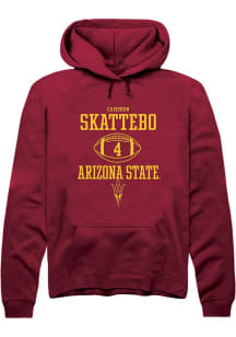 Cameron Skattebo  Rally Arizona State Sun Devils Mens Maroon NIL Sport Icon Long Sleeve Hoodie