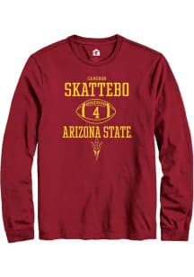 Cameron Skattebo  Arizona State Sun Devils Maroon Rally NIL Sport Icon Long Sleeve T Shirt