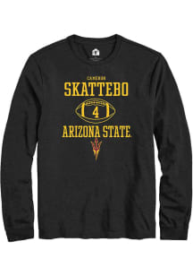 Cameron Skattebo  Arizona State Sun Devils Black Rally NIL Sport Icon Long Sleeve T Shirt